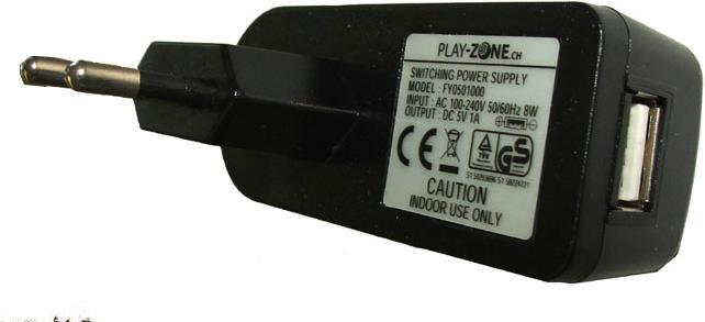 Produktbild Play-Zone Netzteil AC/DC-Adapter 5V DC 1000mA USB