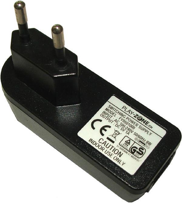 Produktbild Play-Zone Netzteil AC/DC-Adapter 5V DC 1000mA USB