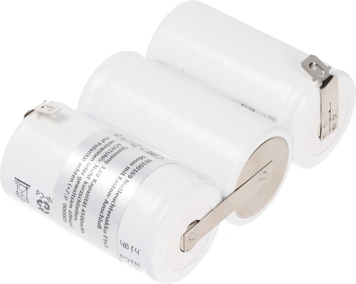 Actual product image AccuCell Notleuchtenakku NiCd 3,6V 4500mAh F1x3 Mono mit Faston-Anschluss (4500 mAh)
