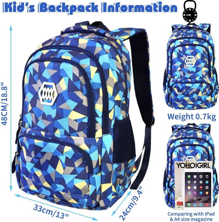 Produktbild Only-Bags.Store Schulrucksack Jungen Schultaschen Schulranzen Ergonomische Kinderrucksäcke (12.90 l)