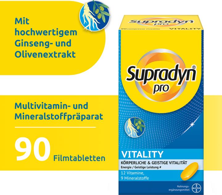 Actual product image Supradyn pro Vitality (90 Piece, Pills, 160 g)