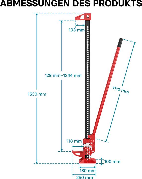 Image du produit Wiltec Cric de la ferme Jack