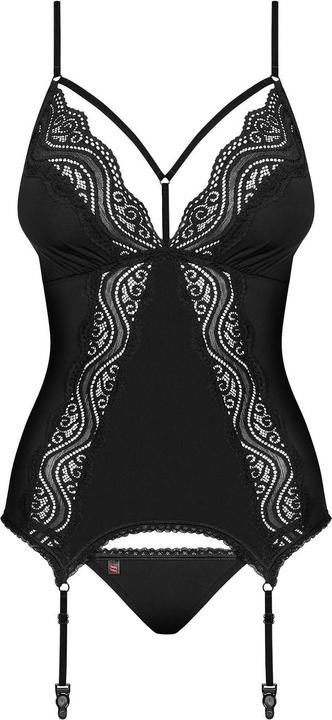Produktbild Obsessive Diyosa StrumpfbandKorsett mit sexy Tanga (S, M)