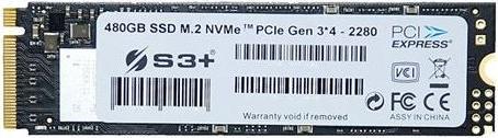 Actual product image S3Plus S3+ S3SSDD480 Solid State Drives M.2 480 GB PCI Express 3.0 TLC NVMe (480 GB, M.2 2280)