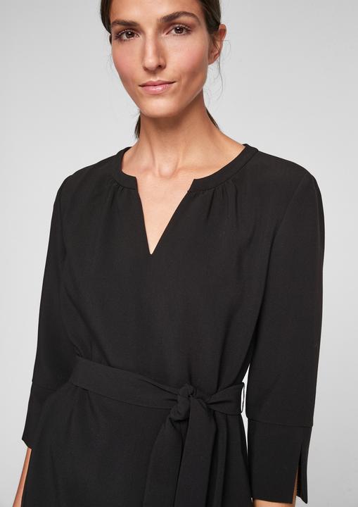 Produktbild S.Oliver Kleid Elegantes Stretchkleid mit Gürtel (44)