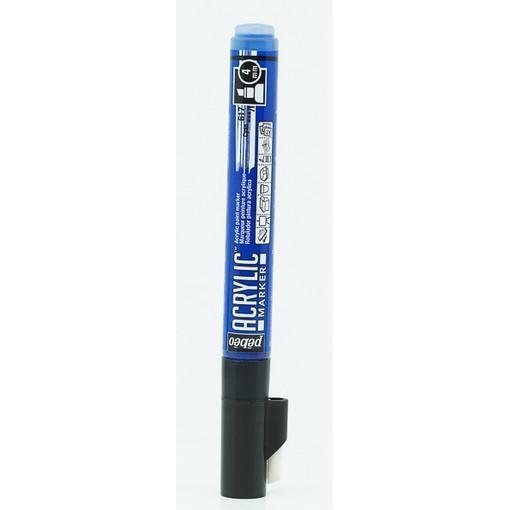 Pebeo, Marker, Acrylic Marker Medium Keilspitze 4mm (Zyanblau, 4 mm)