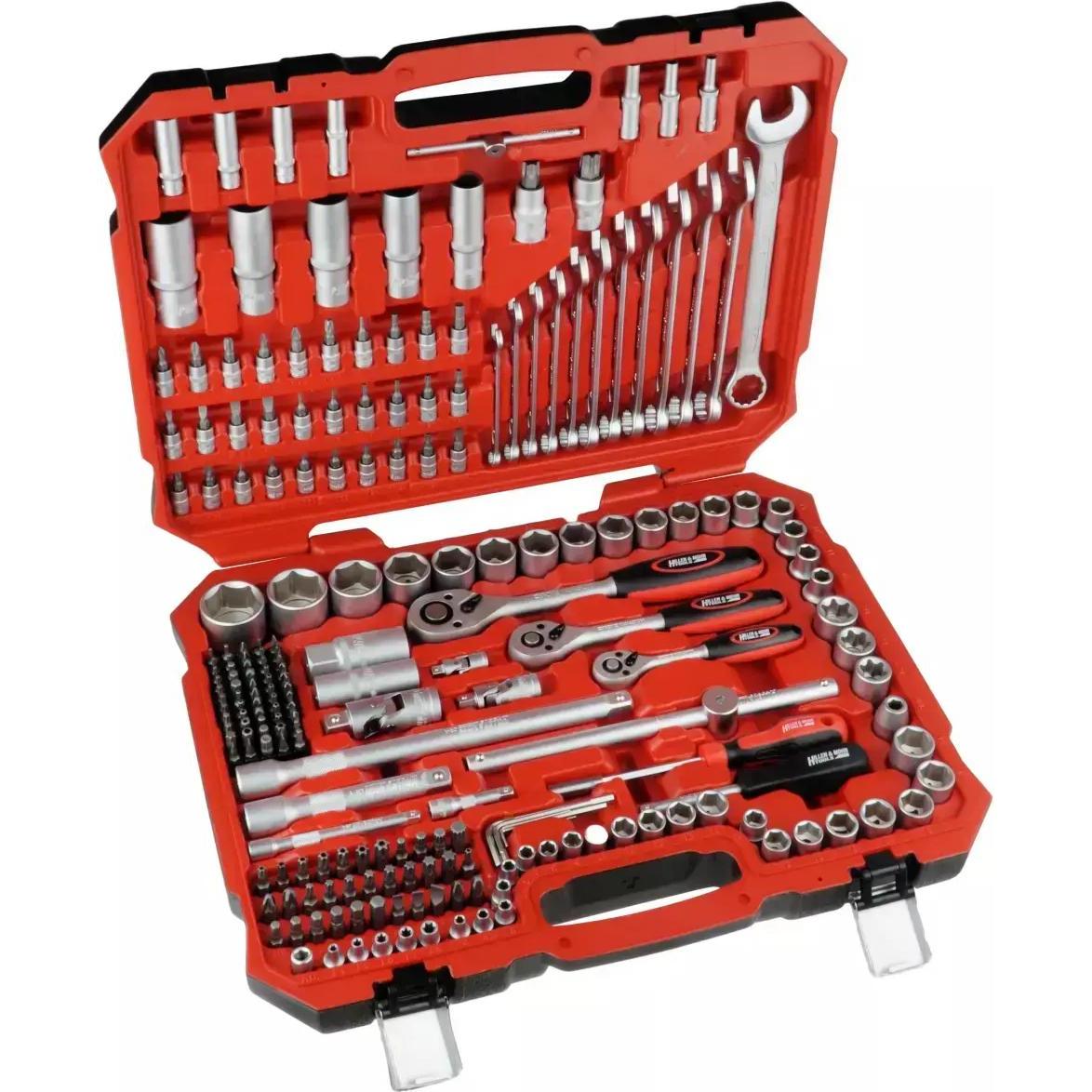 Hillen&Mohr Tools, Chiave a bussola + esagonale, Dedra chiave a bussola CRV 216 pezzi 17x1