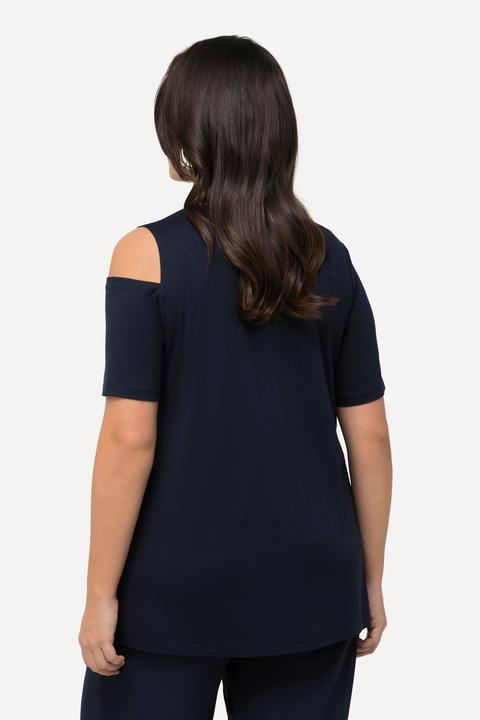 Produktbild Ulla Popken T-Shirt, Ziersteine, A-Linie, Cut-Outs, Halbarm (46, 48)