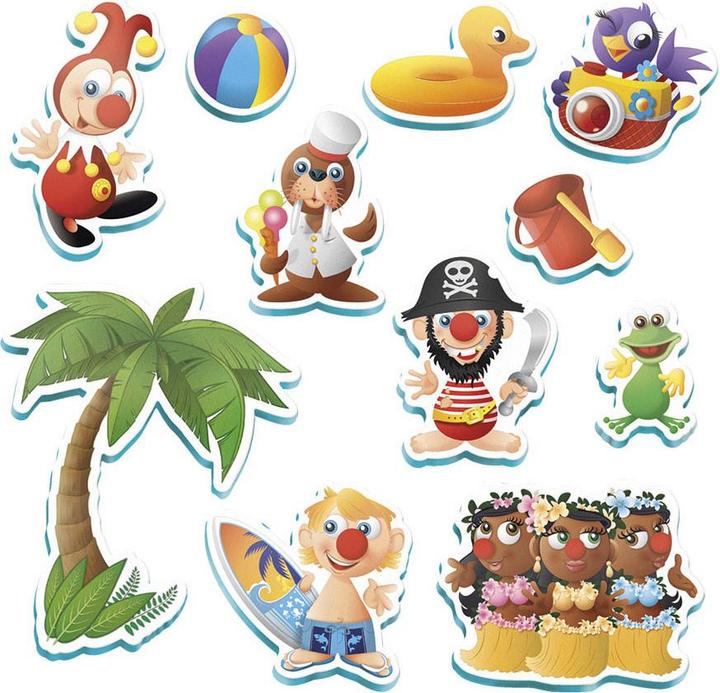 Produktbild Bambolino Toys Badefiguren Jokie im Aufbewahrungsnetz, 10 Stk.