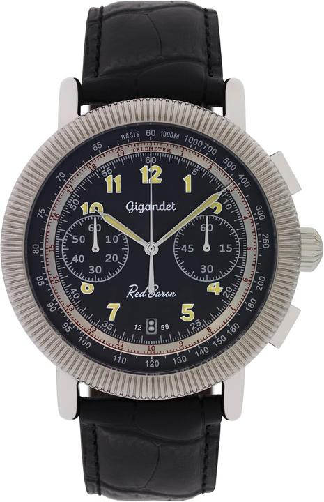 Immagine prodotto Gigandet Cronografo da pilota impermeabile 100 metri con tachimetro e vetro minerale (Cronografo, Orologio da pilota, Orologio da polso analogico)