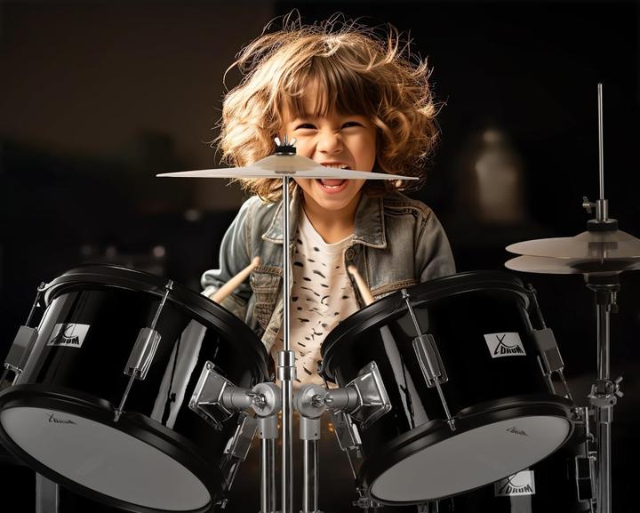 Produktbild XDrum Junior Pro Kinderdrumstel mit komplettem Zubehör und Drum-Schule (Acoustic-Drum)