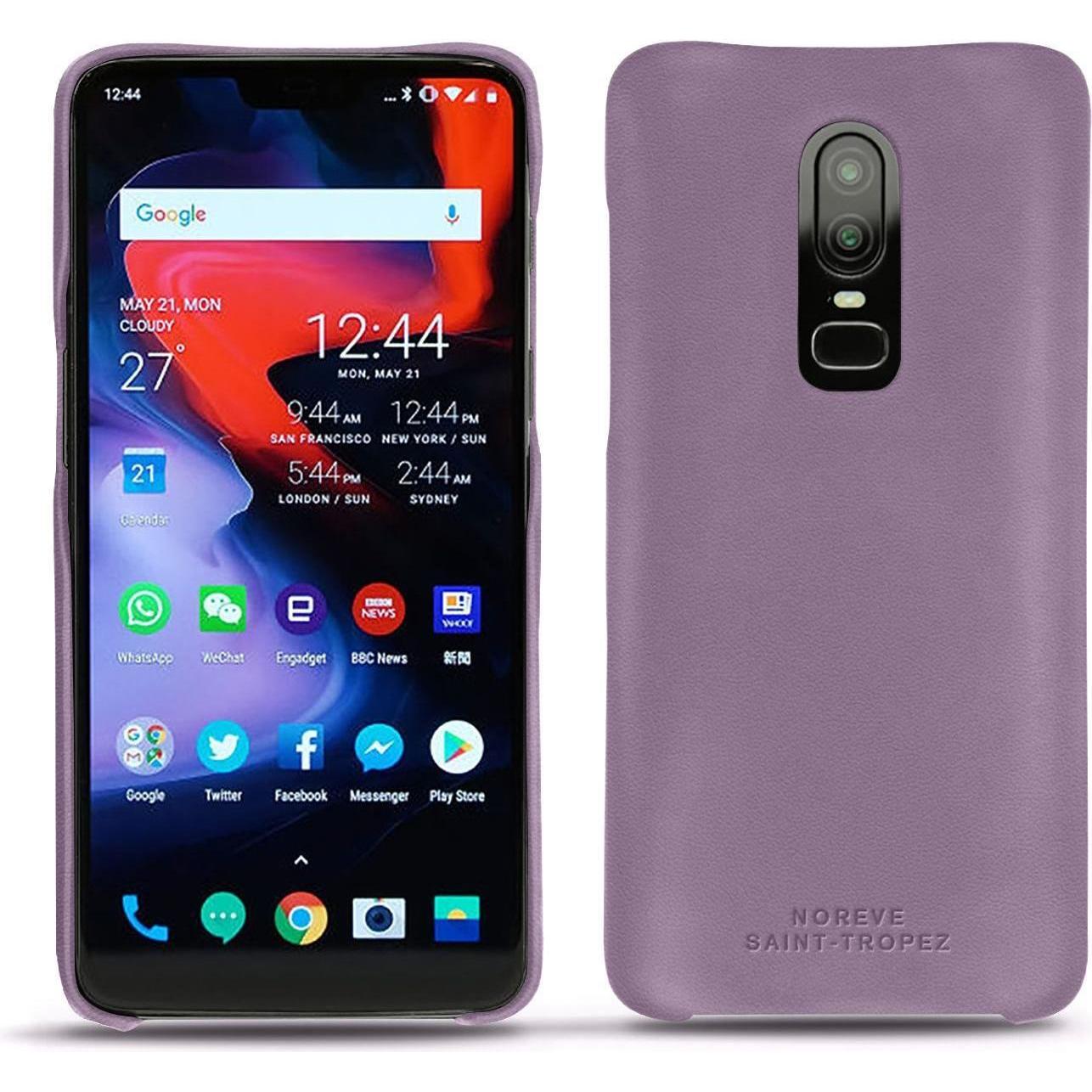 Noreve Lederschutzhülle (OnePlus 6), Smartphone Hülle, Violett