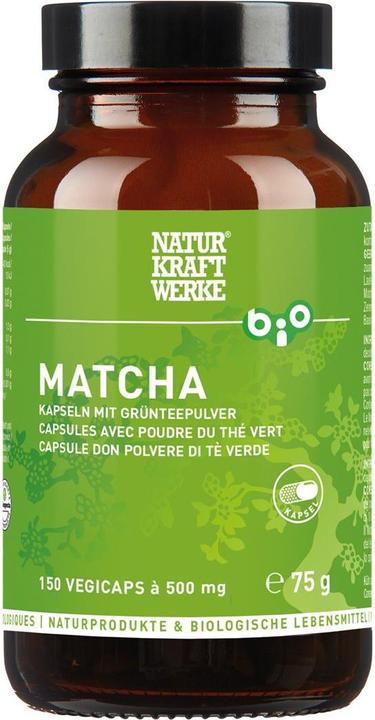 Actual product image NaturKraftWerke Matcha Vegicaps à 500mg organic/kbA (1 Piece, Capsules, 281 g)