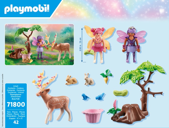 Immagine prodotto Playmobil Fate con simpatici animali della foresta (71800, Playmobil Principessa Magica)