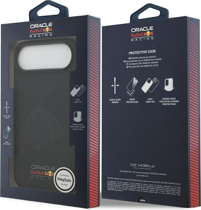 Productafbeelding Red Bull Case Meshed Debossed Bull MagSafe for iPhone Air navy (Apple iPhone Air)