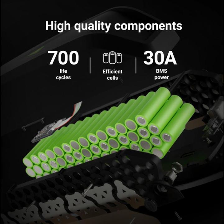 Actual product image GreenCell PowerMove E-Bike Battery with Charger - Down Tube - 36V - 14.5Ah (522 Wh, E-Bike battery)