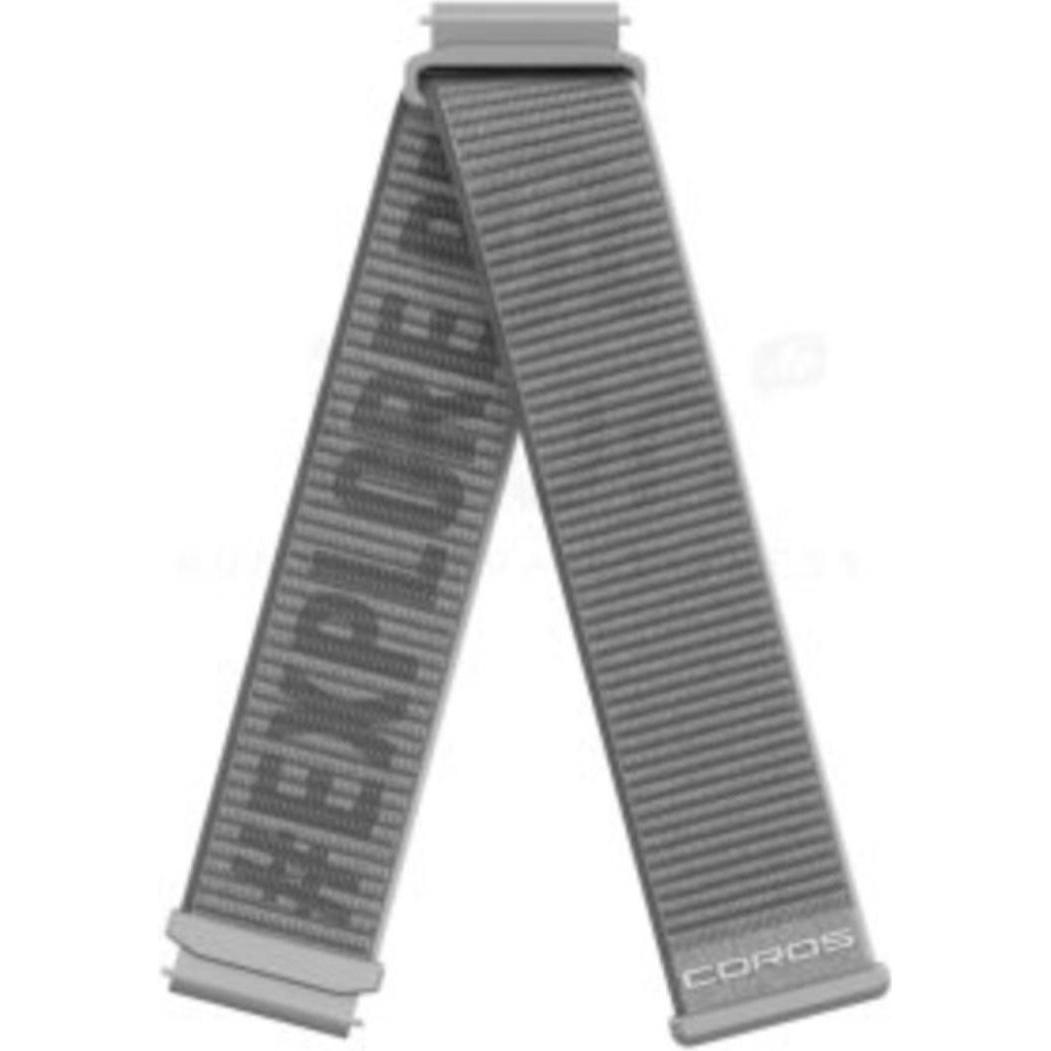 Coros Cinturino da 20 mm (20 mm, Nylon), Cinturini per orologi, Grigio