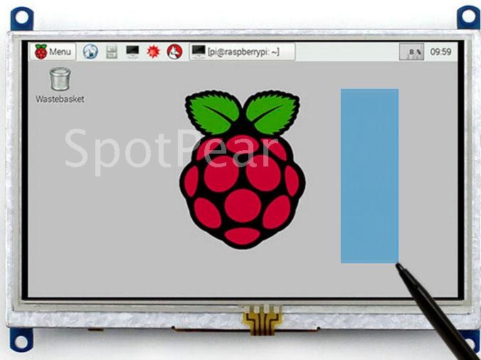 Produktbild OEM 5" TFT-Screen mit HDMI-Encoder Touch und Halterung (Transpar