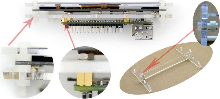Produktbild OEM 5" TFT-Screen mit HDMI-Encoder Touch und Halterung (Transpar