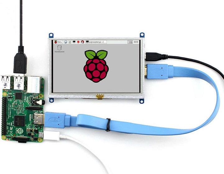Produktbild OEM 5" TFT-Screen mit HDMI-Encoder Touch und Halterung (Transpar