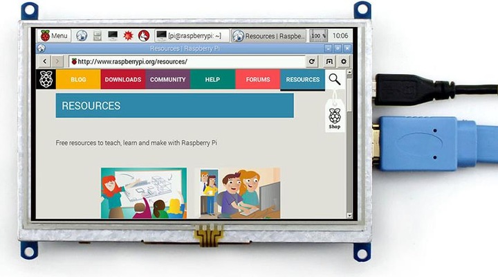 Produktbild OEM 5" TFT-Screen mit HDMI-Encoder Touch und Halterung (Transpar
