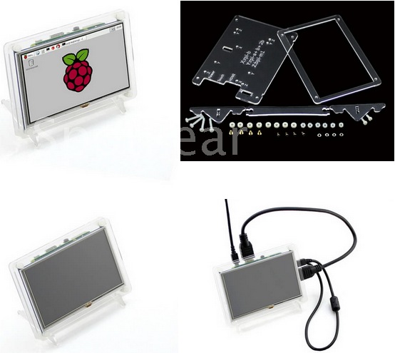 Produktbild OEM 5" TFT-Screen mit HDMI-Encoder Touch und Halterung (Transpar