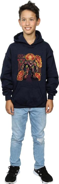 Image du produit - Sweat à capuche AVENGERS INFINITY WAR HULKBUSTER BLUEPRINT - Garçon (152, 158)