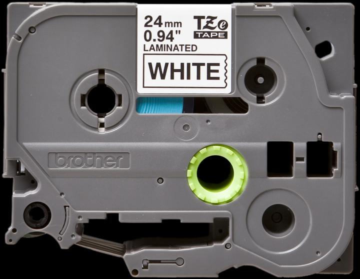 Immagine prodotto Brother Nastro P-Touch nero su bianco (2.40 cm, Bianco)