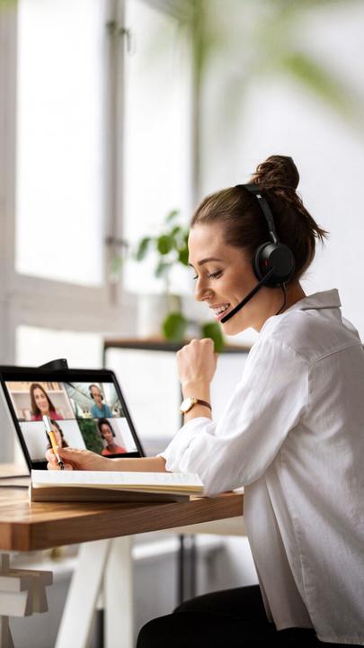 Actual product image Jabra Evolve2 50 (Cable, USB-A, Alcatel-Lucent, Avaya, Cisco, Google Meet, Unify, Zoom)