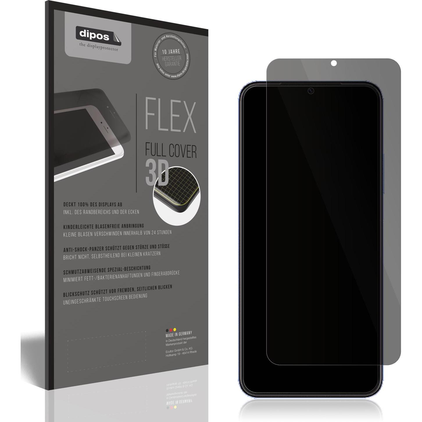 Dipos Blickschutzfolie 2-Way Anti-Shock (1 Stück, Huawei Nova Y61), Smartphone Schutzfolie, Transparent