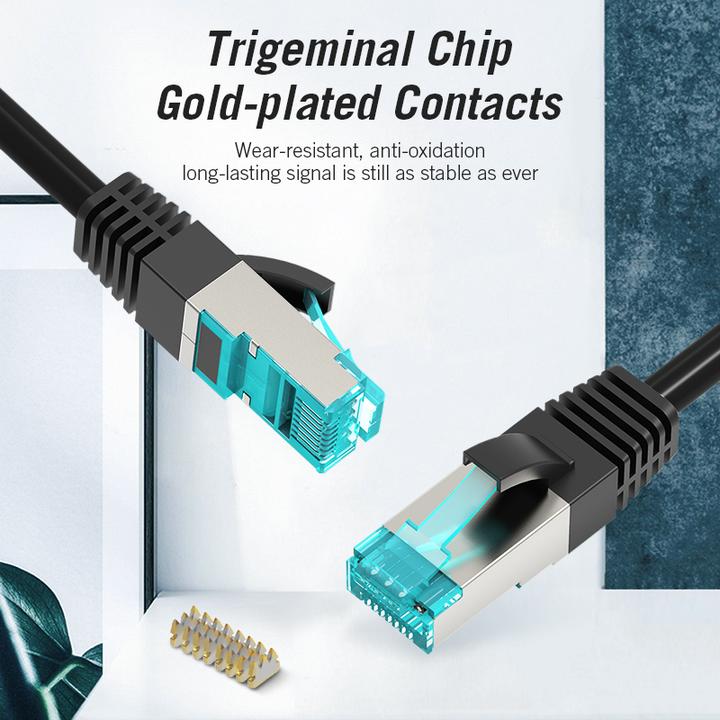 Image du produit Vention Cat.5E FTP Patch Cable 1M Black (1 m)