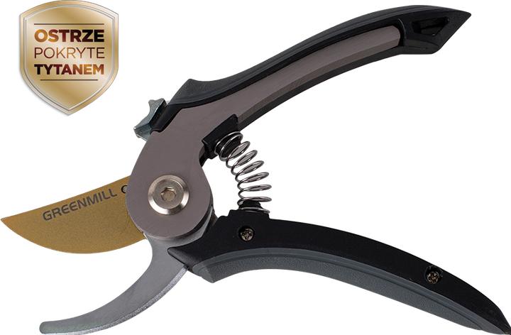 Greenmill Professionelle Gartenschere mit Titanklinge