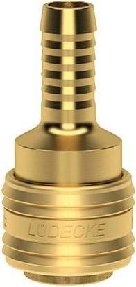 10 pieces Compressed air coupling ES 13 T Lüdecke quick-release coupling pneumatic SLW 13 hose nozzle