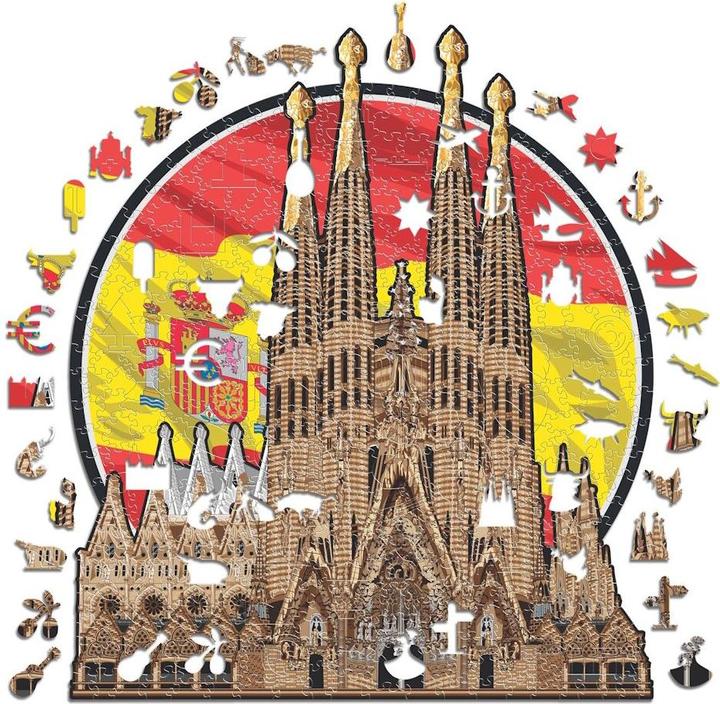 Produktbild Iconic Sagrada Familia - Monument Holz Puzzle Grösse L (500 Teile) (500 Teile)