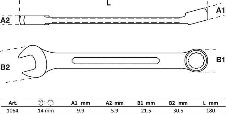 Actual product image BGS Combination Spanner 14 mm (14 mm)
