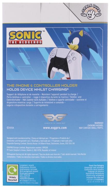 Actual product image Exquisite Gaming Modern Sonic - Cable Guy (Xbox 360, PS4, Switch, PS5, Xbox One S, PC, Xbox Series X)