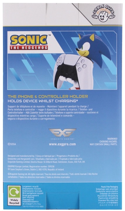 Actual product image Exquisite Gaming Modern Sonic - Cable Guy (Xbox 360, Xbox Series X, PC, Xbox One S, Switch, PS4, PS5)