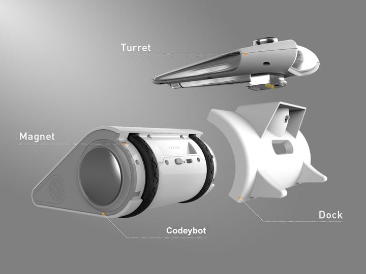 Immagine prodotto Makeblock Torretta laser Codeybot LED