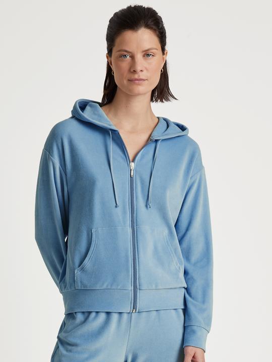 Produktbild Calida Sweatjacke Loungewear "Lounge Velours" hellblau (36, S)