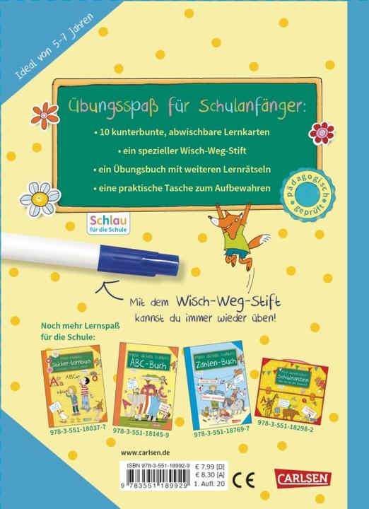 Immagine prodotto Schlau für die Schule: Mein Wisch-Weg-Set: Buchstaben (Tedesco, Christine Mildner, Sabine Rothmund, 2020)