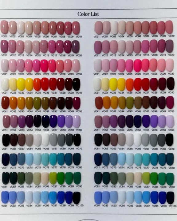 Produktbild Valla Solid 100 Non-Wipe Color Collection 100pcs/set