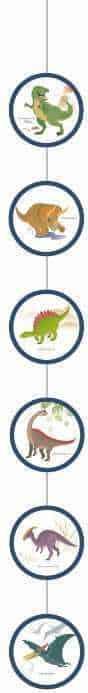 Actual product image Riethmüller 4 hanging decorations Happy Dinosaur