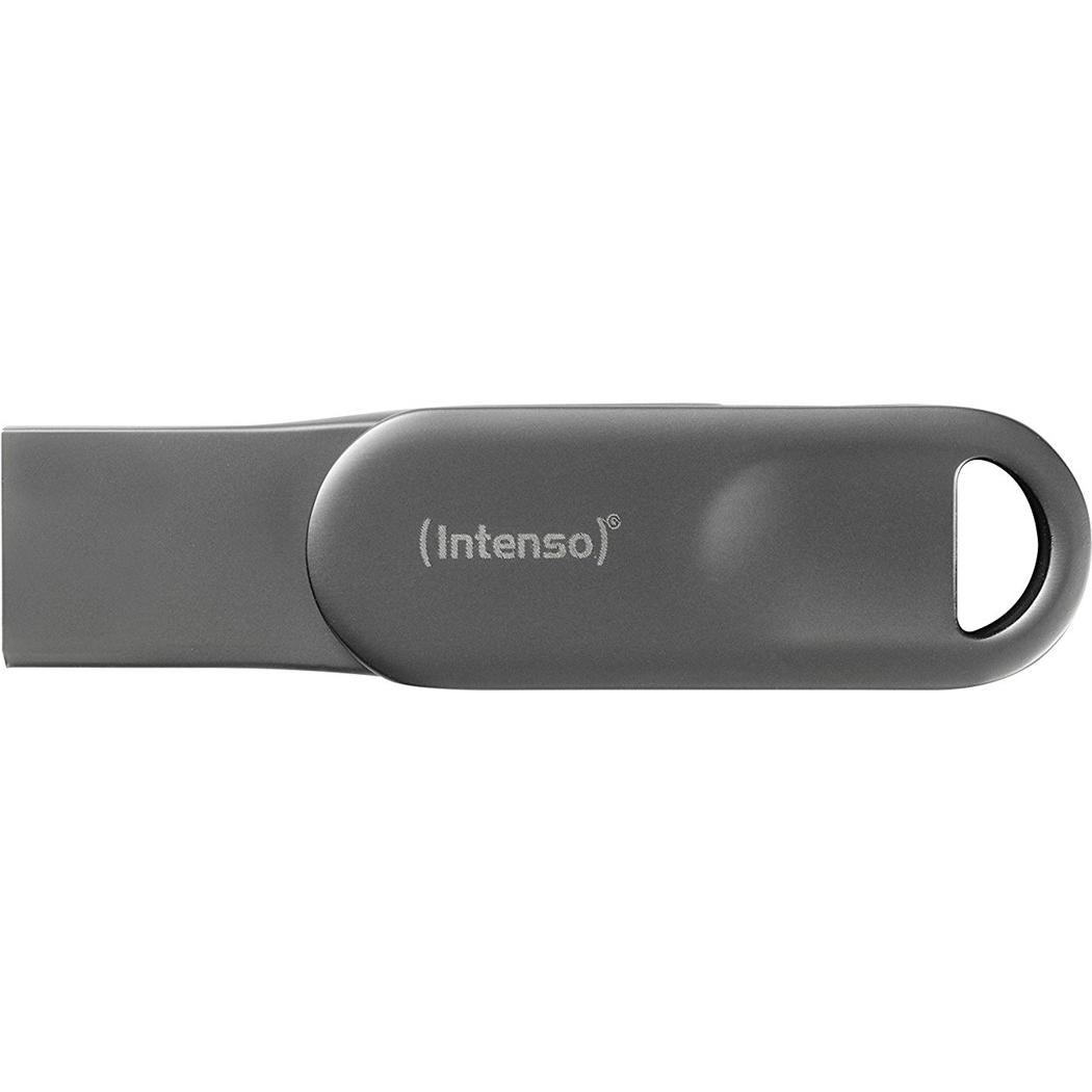 Thumbnail - Intenso iMobile Line PRO (64 GB, USB-A, USB 3.0), USB Stick, Grau