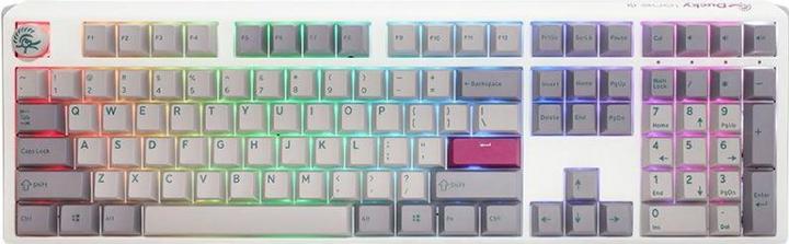Actual product image Ducky One 3 Mist Grey Gaming Keyboard, RGB LED - MX-Ergo-Clear (US, Cable)