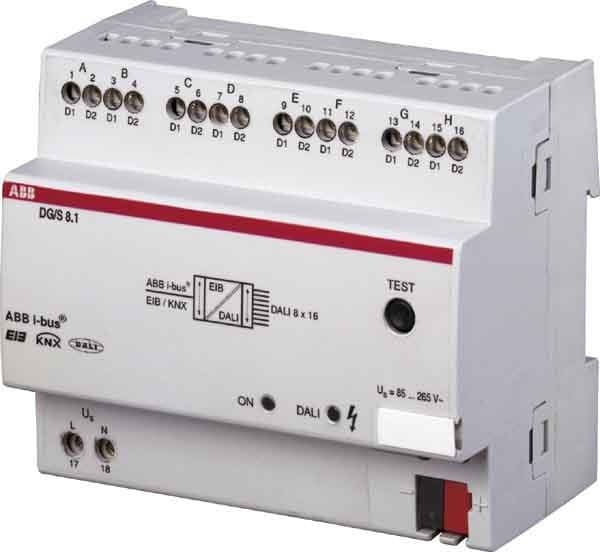 ABB Dali gateway 8-voudig DG/S8.1