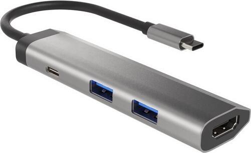 Actual product image Genesis NATEC Multiport Fowler Slim USB-C (USB-C, 3 ports)