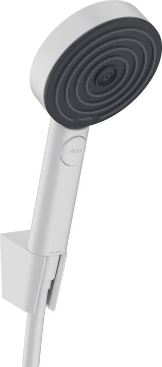 hansgrohe Shower set PULSIFY SELECT 105 3jet, matt white (3 Beam types, 11.40 l/min)