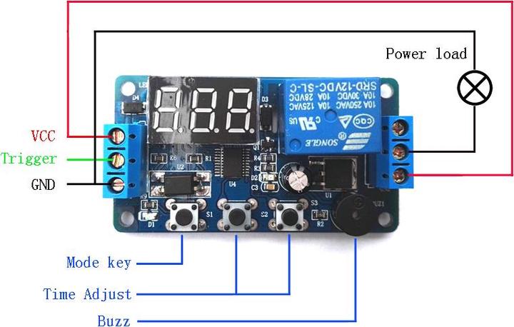 Actual product image Deek-Robot DK Timer Relay Module