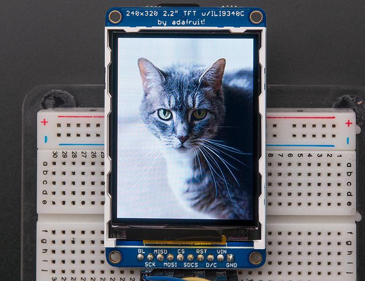 Produktbild Adafruit 2.2" 18-bit color TFT LCD with microSD ILI9340 (Diverse)