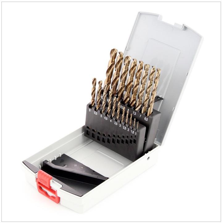 Actual product image Bosch Professional Zubehör PRO Stainless Steel HSS-Co twist drill set, 19 pcs. (1 mm, 1.5 mm, 2 mm, 2.5 mm, 3 mm, 3.5 mm, 4 mm, 4.5 mm, 5 mm, 5.5 mm, 6 mm, 6.5 mm, 7 mm, 7.5 mm, 8 mm, 8.5 mm, 9 mm, 9.5 mm, 10 mm)